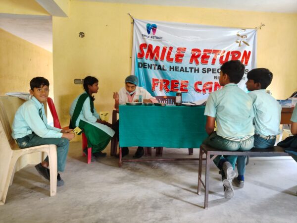 Dental team at work